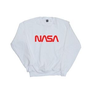 NASA Mens Modern Logo Sweatshirt / White